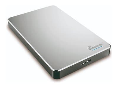 MediaRange MR997 - Harddisk - 2 TB - ekstern (bærbar) - 2.5" - USB 3.0 - 5400 rpm - sølv
