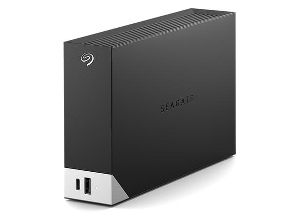 Seagate One Touch with hub STLC10000400 - Harddisk - 10 TB - ekstern (stasjonær) - USB 3.0 - svart - med Seagate Rescue Data Recovery