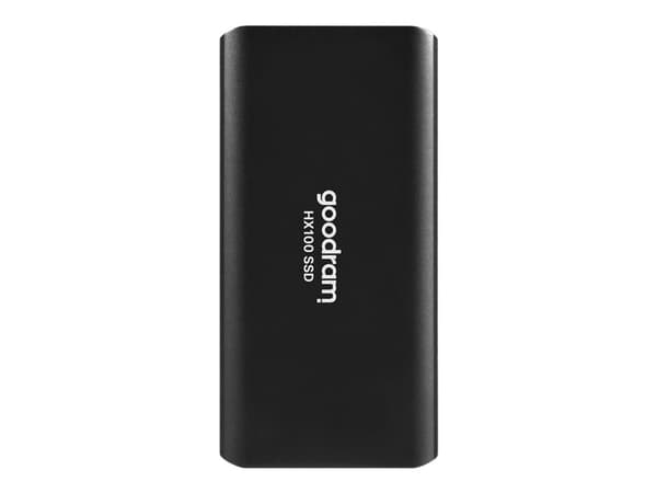 GOODRAM HX100 - SSD - 512 GB - ekstern (bærbar) - M.2 2242 - USB 3.2 Gen 2 (USB-C kontakt) - svart