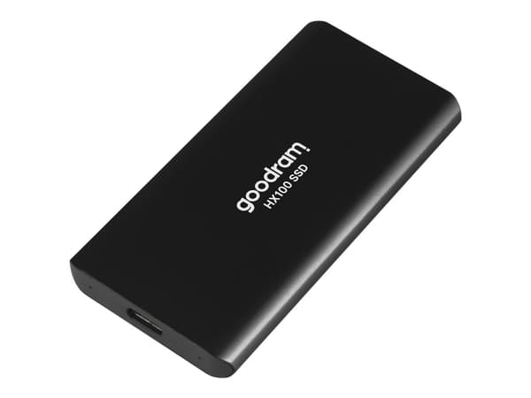 GOODRAM HX100 - SSD - 512 GB - ekstern (bærbar) - M.2 2242 - USB 3.2 Gen 2 (USB-C kontakt) - svart