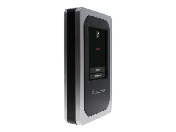 DataLocker DL4 FE - Harddisk - kryptert - 500 GB - ekstern (bærbar) - USB 3.2 (USB-C kontakt) - FIPS 140-2 Level 3, 256-bit AES-XTS - TAA-samsvar