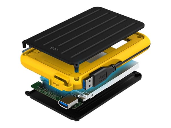 SILICON POWER External HDD Armor A66 2.5inch 5TB USB 3.2 IPX4 Yellow