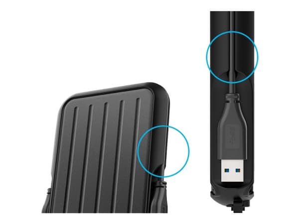 Silicon Power A66 ekstern harddisk 1000 GB Sort