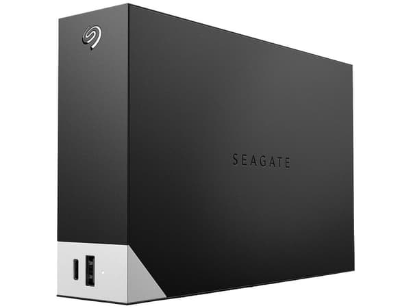 Seagate One Touch with hub STLC14000400 - Kiintolevy - 14 TB - ekstern (stationær) - USB 3.0 - sort - med Seagate Rescue Data Recovery