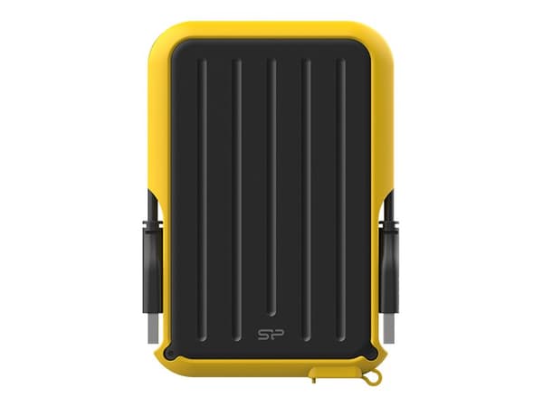 SILICON POWER Armor A66 - Harddisk - 2 TB - ekstern (bærbar) - USB 3.2 Gen 1 - svart/gul
