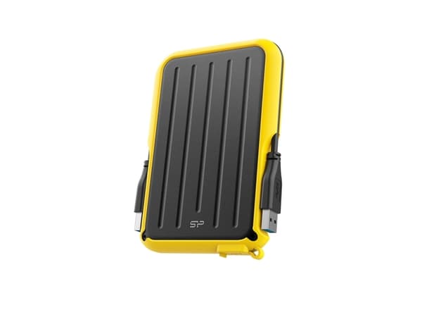 SILICON POWER Armor A66 - Harddisk - 2 TB - ekstern (bærbar) - USB 3.2 Gen 1 - svart/gul