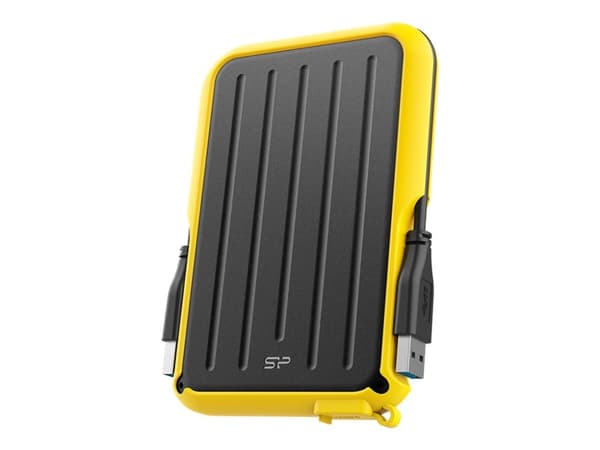 SILICON POWER Armor A66 - Harddisk - 2 TB - ekstern (bærbar) - USB 3.2 Gen 1 - svart/gul