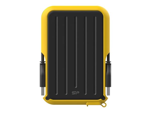 SILICON POWER Armor A66 - Harddisk - 4 TB - ekstern (bærbar) - USB 3.2 Gen 1 - svart/gul