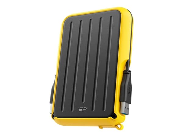 SILICON POWER Armor A66 - Harddisk - 4 TB - ekstern (bærbar) - USB 3.2 Gen 1 - svart/gul