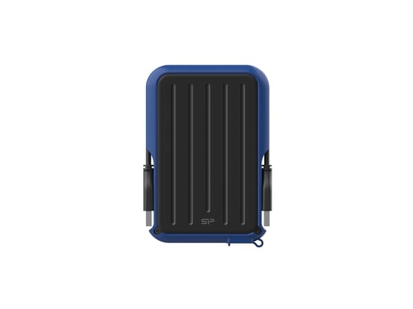 SILICON POWER Armor A66 - Harddisk - 2 TB - ekstern (bærbar) - USB 3.2 Gen 1 - svart/blå