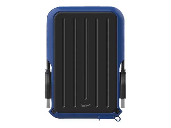 SILICON POWER Armor A66 - Harddisk - 2 TB - ekstern (bærbar) - USB 3.2 Gen 1 - svart/blå