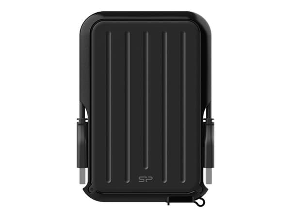 SILICON POWER Armor A66 - Harddisk - 2 TB - ekstern (bærbar) - USB 3.2 Gen 1 - svart/svart