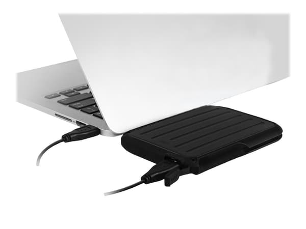 SILICON POWER Armor A66 - Harddisk - 2 TB - ekstern (bærbar) - USB 3.2 Gen 1 - svart/svart