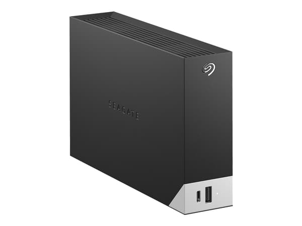 Seagate One Touch with hub STLC4000400 - Harddisk - 4 TB - ekstern (stasjonær) - USB 3.0 - svart - med Seagate Rescue Data Recovery