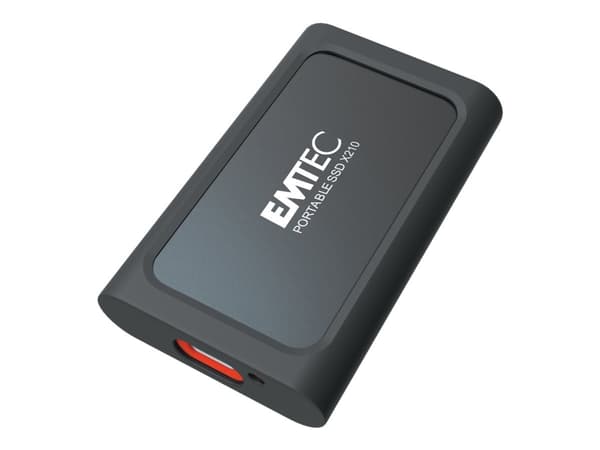 EMTEC X210 - SSD - 256 GB - ekstern (bærbar) - USB 3.2 Gen 2 (USB-C kontakt)