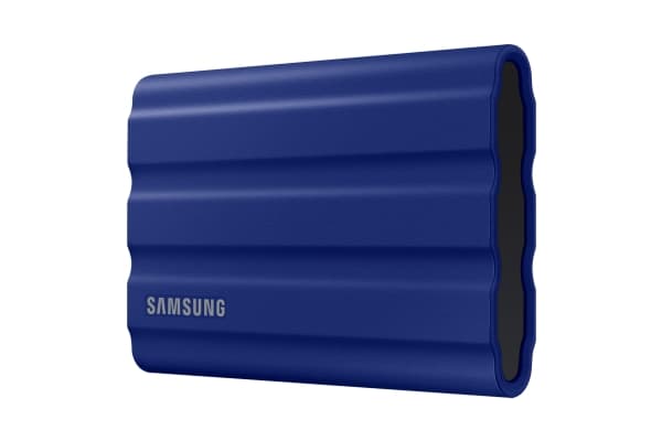 Samsung T7 Shield MU-PE2T0R - SSD - salattu - 2 TB - ulkoinen (kannettava) - USB 3.2 Gen 2 (USB-C-liitin) - 256-bittinen AES - sininen