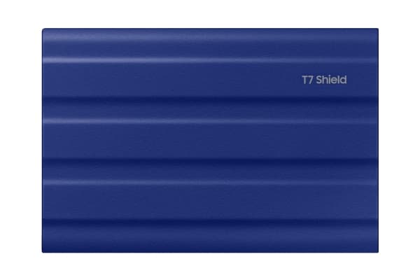 Samsung T7 Shield MU-PE2T0R - SSD - salattu - 2 TB - ulkoinen (kannettava) - USB 3.2 Gen 2 (USB-C-liitin) - 256-bittinen AES - sininen