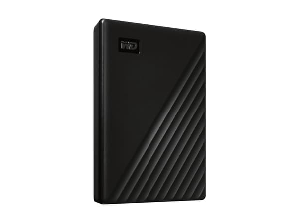 WD My Passport WDBYVG0010BBK - Hårddisk - krypterad - 1 TB - extern (bärbar) - USB 3.2 Gen 1 - 256-bitars AES - svart