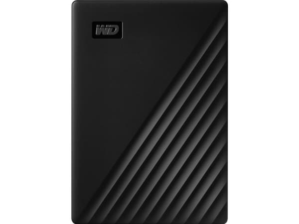 WD My Passport WDBYVG0010BBK - Hårddisk - krypterad - 1 TB - extern (bärbar) - USB 3.2 Gen 1 - 256-bitars AES - svart
