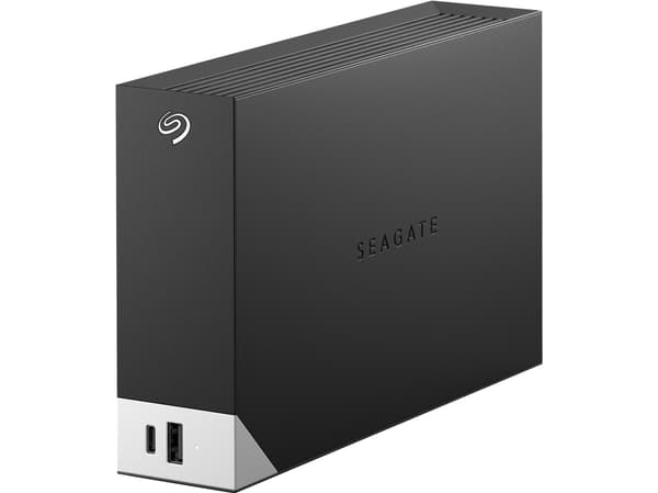Seagate One Touch with hub STLC10000400 - Harddisk - 10 TB - ekstern (stasjonær) - USB 3.0 - svart - med Seagate Rescue Data Recovery