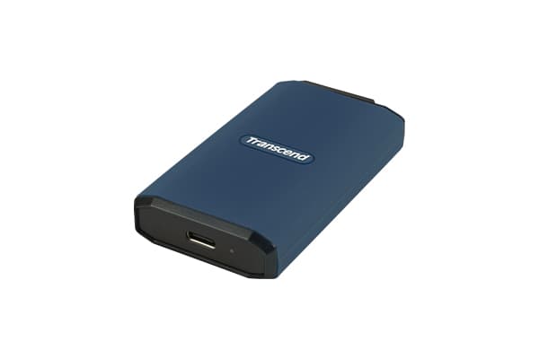 Transcend ESD410C - SSD - kryptert - 2 TB - ekstern (bærbar) - USB (USB-C kontakt) - 256-bit AES - mørk blå