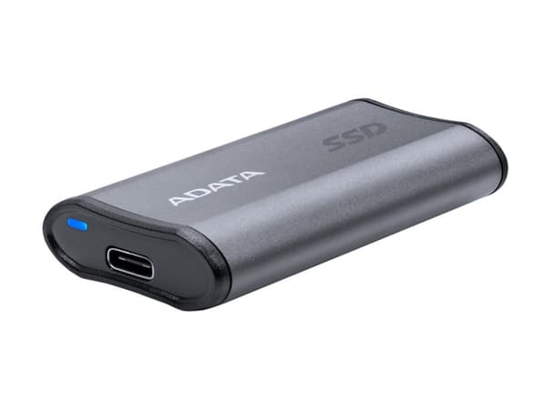 ADATA SE880 - SSD - 1 TB - extern (portabel) - USB 3.2 Gen 2 (USB-C kontakt) - titangrå