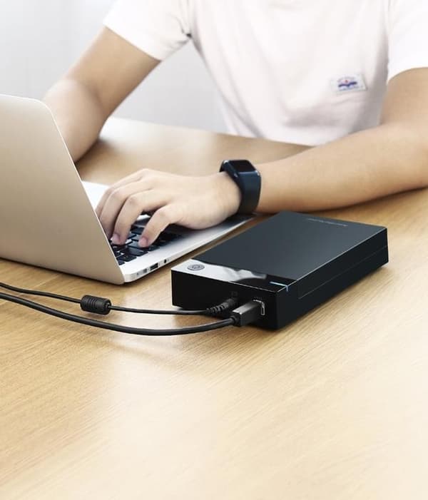Ugreen 3.5'' SATA HDD Box USB 3.0 Drive - Svart