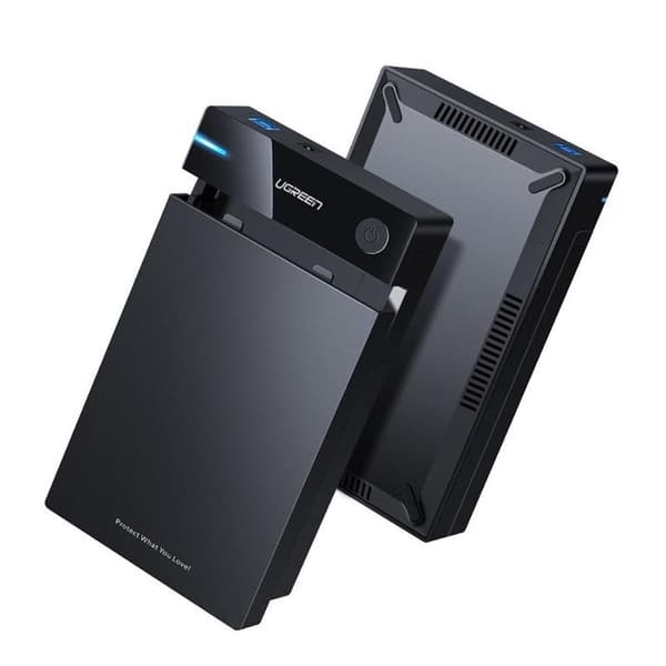 Ugreen 3.5'' SATA HDD Box USB 3.0 Drive - Svart