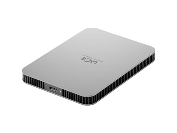 LaCie Mobile Drive Secure STLR2000400 - Harddisk - kryptert - 2 TB - ekstern (bærbar) - USB 3.2 Gen 1 (USB-C kontakt) - Self-Encrypting Drive (SED) -