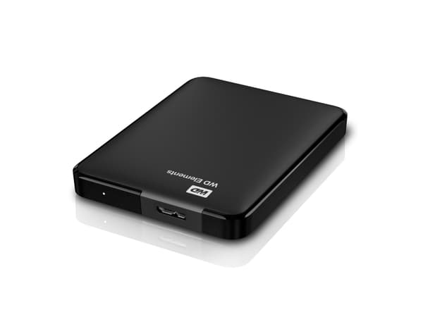 Western Digital WD Elements Portable, 1000 GB, 2.5", 3.2 Gen 1 (3.1 Gen 1), Musta