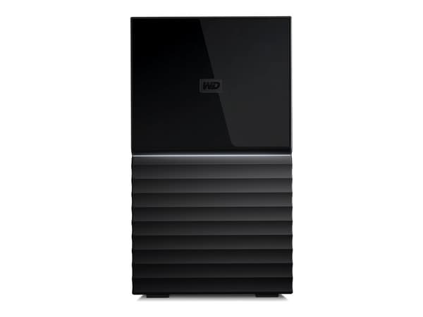 WD My Book Duo WDBFBE0440JBK - Harddisk - kryptert - 44 TB - ekstern (stasjonær) - USB 3.2 Gen 1 - 256-bit AES