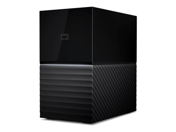 WD My Book Duo WDBFBE0440JBK - Harddisk - kryptert - 44 TB - ekstern (stasjonær) - USB 3.2 Gen 1 - 256-bit AES
