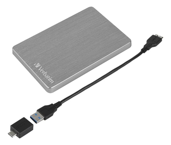 VERBATIM STORE´N´GO ALU SLIM 2.5" (6,35CM) 2TB USB 3.2 GEN1 SPACE GREY