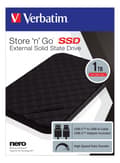 Pikkukuva 3 / 3: Verbatim Store 'n' Go portable SSD USB 3.2 Gen1 1TB Black USB-C