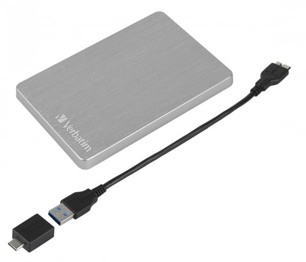Verbatim STORE´N´GO ALU SLIM 2.5" (6,35CM) 1TB USB 3.2 GEN1 SILVER
