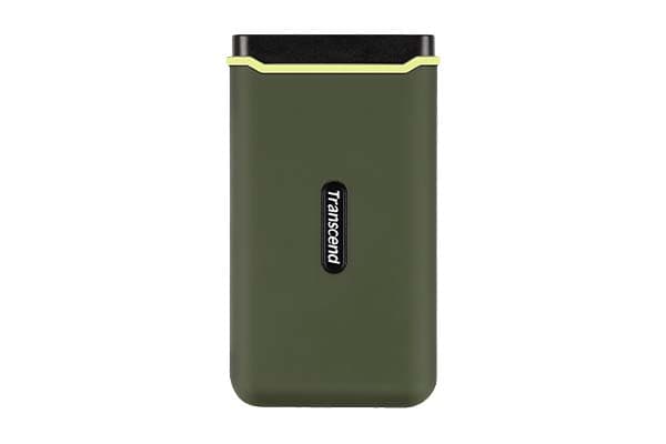 Transcend ESD380C - SSD - 4 TB - ekstern (bærbar) - USB 3.2 Gen 2x2 - militærgrønn