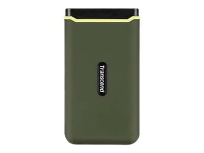 Transcend ESD380C - SSD - 4 TB - ekstern (bærbar) - USB 3.2 Gen 2x2 - militærgrønn