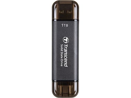 Transcend ESD310C - SSD - 512 GB - extern (portabel) - USB 3.2 Gen 2x1 (USB-C kontakt) - svart