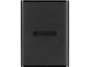 Transcend ESD270C - SSD - 1 TB - ekstern (bærbar) - USB 3.1 Gen 2 - 256-bit AES - svart