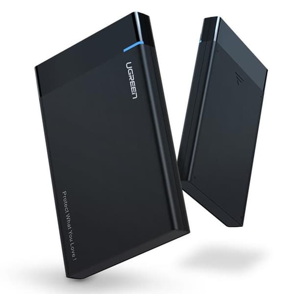 Ugreen Hard Disk Box Med Kabel - Svart