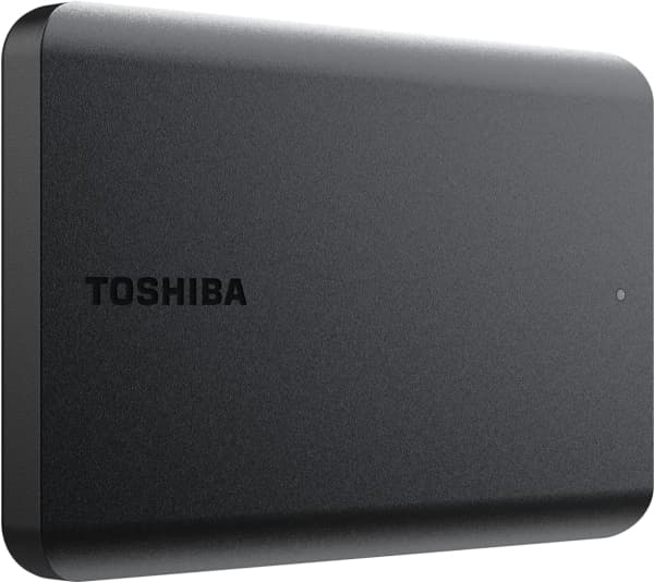 Toshiba Canvio Basics - Harddisk - 4 TB - ekstern (bærbar) - 2.5" - USB 3.2 Gen 1 / USB 2.0 - matt svart