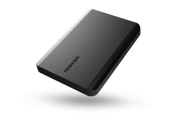 Toshiba Canvio Basics - Harddisk - 4 TB - ekstern (bærbar) - 2.5" - USB 3.2 Gen 1 / USB 2.0 - matt svart