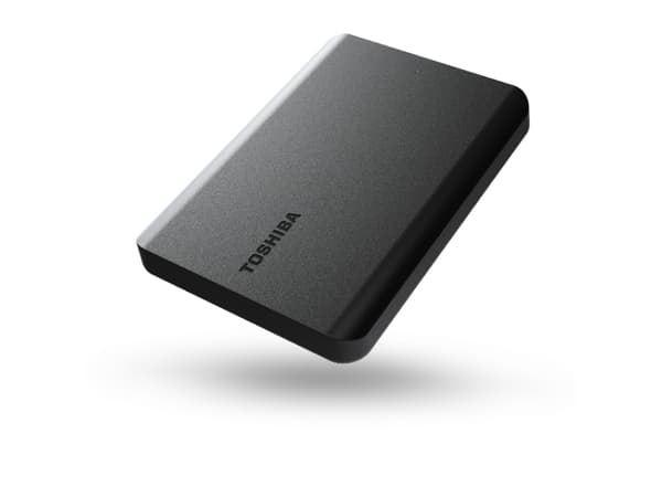 Toshiba Canvio Basics - Hårddisk - 2 TB - extern (bärbar) - 2,5" - USB 3.2 Gen 1 / USB 2.0 - mattsvart