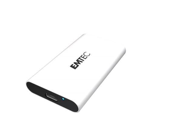Emtec X210G, 2 TB, USB Type-C, 3.2 Gen 2 (3.1 Gen 2), 1100 MB/s, 10 Gbit/s, svart, hvit