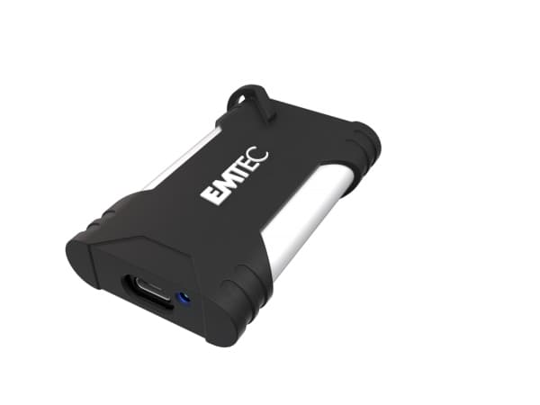 Emtec X210G, 2 TB, USB Type-C, 3.2 Gen 2 (3.1 Gen 2), 1100 MB/s, 10 Gbit/s, svart, hvit