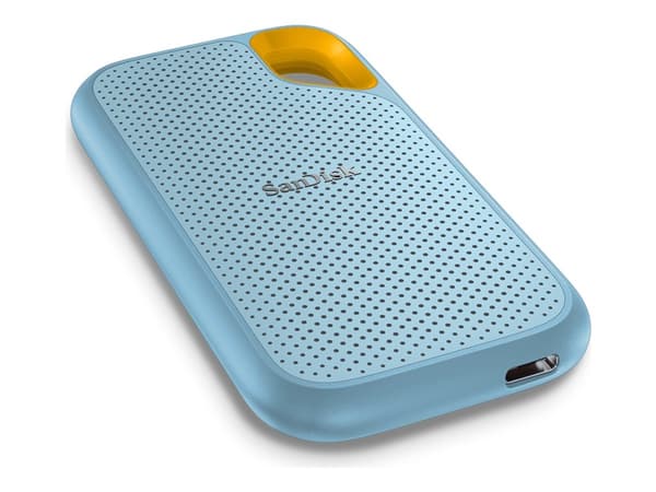 SanDisk Extreme Portable V2 - SSD - kryptert - 4 TB - ekstern (bærbar) - USB 3.2 Gen 2 (USB-C kontakt) - 256-bit AES - himmelblå