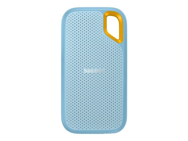 SanDisk Extreme Portable V2 - SSD - kryptert - 4 TB - ekstern (bærbar) - USB 3.2 Gen 2 (USB-C kontakt) - 256-bit AES - himmelblå
