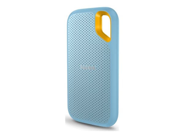 SanDisk Extreme Portable V2 - SSD - kryptert - 4 TB - ekstern (bærbar) - USB 3.2 Gen 2 (USB-C kontakt) - 256-bit AES - himmelblå
