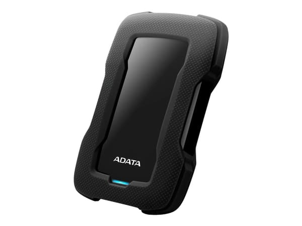ADATA HD330 - Harddisk - 1 TB - ekstern (bærbar) - USB 3.1 - 256-bit AES - svart