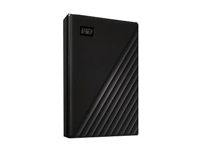 WD My Passport WDBYVG0010BBK - Harddisk - kryptert - 1 TB - ekstern (bærbar) - USB 3.2 Gen 1 - 256-bit AES - svart